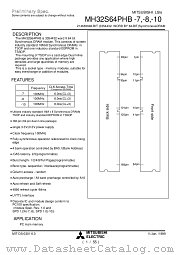 MH32S64PHB-8 datasheet pdf Mitsubishi Electric Corporation