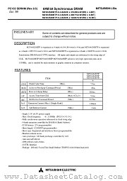 M2V64S30BTP-6 datasheet pdf Mitsubishi Electric Corporation