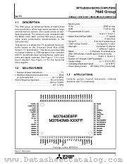 M37640E8FP datasheet pdf Mitsubishi Electric Corporation