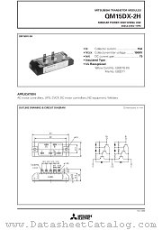QM15DX-2H datasheet pdf Mitsubishi Electric Corporation