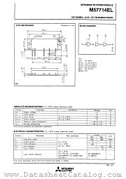 M57714EL datasheet pdf Mitsubishi Electric Corporation