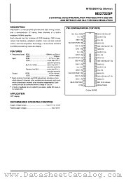M52722SP datasheet pdf Mitsubishi Electric Corporation