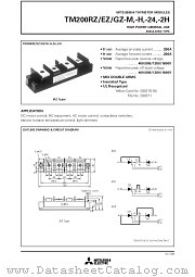 TM200GZ-M datasheet pdf Mitsubishi Electric Corporation
