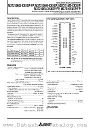M37210M3-XXXFP datasheet pdf Mitsubishi Electric Corporation