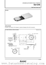 GU-C40 datasheet pdf Mitsubishi Electric Corporation