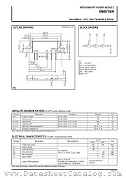 M68706H datasheet pdf Mitsubishi Electric Corporation