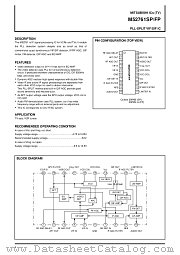 M52761SP datasheet pdf Mitsubishi Electric Corporation