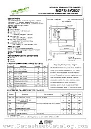 MGFS45V2527 datasheet pdf Mitsubishi Electric Corporation