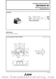 QM100HC-M datasheet pdf Mitsubishi Electric Corporation