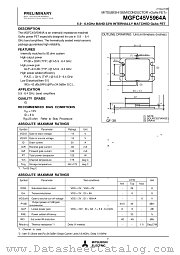 MGFC45V5964A datasheet pdf Mitsubishi Electric Corporation