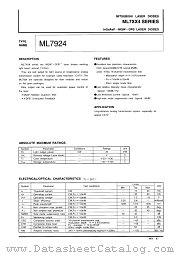 ML7XX4 SERIES datasheet pdf Mitsubishi Electric Corporation