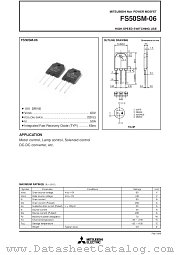 FS50SM-06 datasheet pdf Mitsubishi Electric Corporation