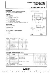 MGF0906B datasheet pdf Mitsubishi Electric Corporation