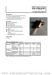 FU-17SLD-F1 datasheet pdf Mitsubishi Electric Corporation