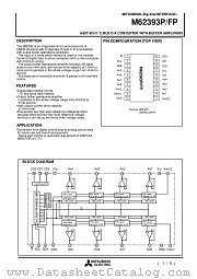 M62393FP datasheet pdf Mitsubishi Electric Corporation