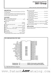 M38513M4-XXXFP datasheet pdf Mitsubishi Electric Corporation