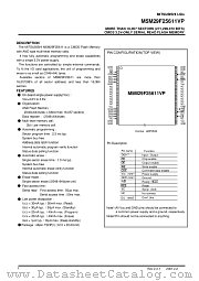 M5M29F25611VP datasheet pdf Mitsubishi Electric Corporation