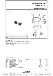 FS5VS-16A datasheet pdf Mitsubishi Electric Corporation