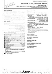 M37280MK-XXXSP datasheet pdf Mitsubishi Electric Corporation