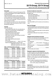 M32170F6VWG datasheet pdf Mitsubishi Electric Corporation