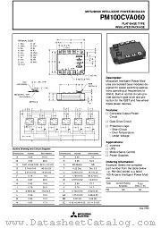 PM100CVA060 datasheet pdf Mitsubishi Electric Corporation