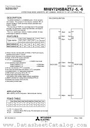 MH8V7245BAZTJ-6 datasheet pdf Mitsubishi Electric Corporation