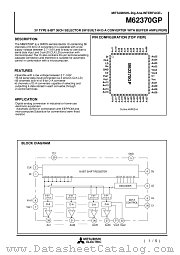 M62370GP datasheet pdf Mitsubishi Electric Corporation