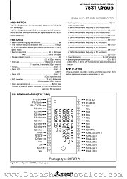 M37531RSS datasheet pdf Mitsubishi Electric Corporation
