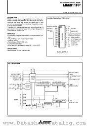 M66011FP datasheet pdf Mitsubishi Electric Corporation