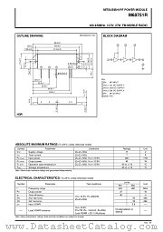 M68751R datasheet pdf Mitsubishi Electric Corporation