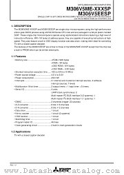 M306V5EESP datasheet pdf Mitsubishi Electric Corporation