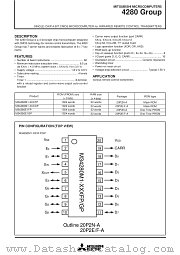 M34280E1GP datasheet pdf Mitsubishi Electric Corporation