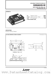 QM600HD-M datasheet pdf Mitsubishi Electric Corporation