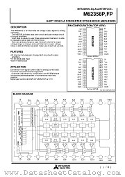 M62358FP datasheet pdf Mitsubishi Electric Corporation