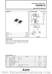 FS4KM-12 datasheet pdf Mitsubishi Electric Corporation
