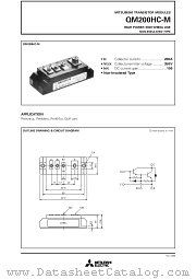 QM200HC-M datasheet pdf Mitsubishi Electric Corporation