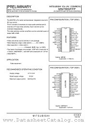 M52795FP datasheet pdf Mitsubishi Electric Corporation