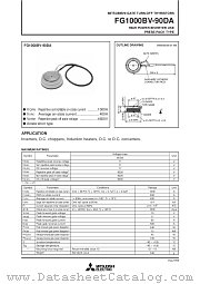 FG1000BV-90DA datasheet pdf Mitsubishi Electric Corporation