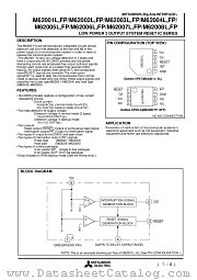 M62005FP datasheet pdf Mitsubishi Electric Corporation
