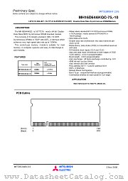 MH16D64AKQC-10 datasheet pdf Mitsubishi Electric Corporation