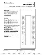 MH1V36CAM-7 datasheet pdf Mitsubishi Electric Corporation