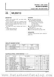 ML99213 datasheet pdf Mitsubishi Electric Corporation