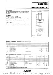 2SC2055 datasheet pdf Mitsubishi Electric Corporation