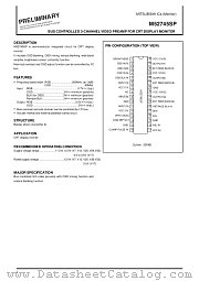 M52745SP datasheet pdf Mitsubishi Electric Corporation