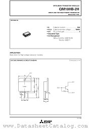 QM10HB-2H datasheet pdf Mitsubishi Electric Corporation