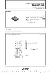RM25HG-24S datasheet pdf Mitsubishi Electric Corporation