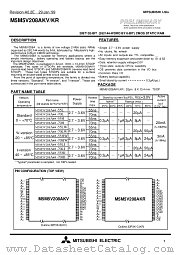 M5M5V208AKR datasheet pdf Mitsubishi Electric Corporation