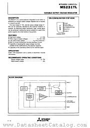 M5231TL datasheet pdf Mitsubishi Electric Corporation