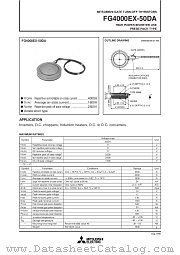 FG4000EX-50DA datasheet pdf Mitsubishi Electric Corporation