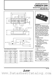CM50DY-24H datasheet pdf Mitsubishi Electric Corporation